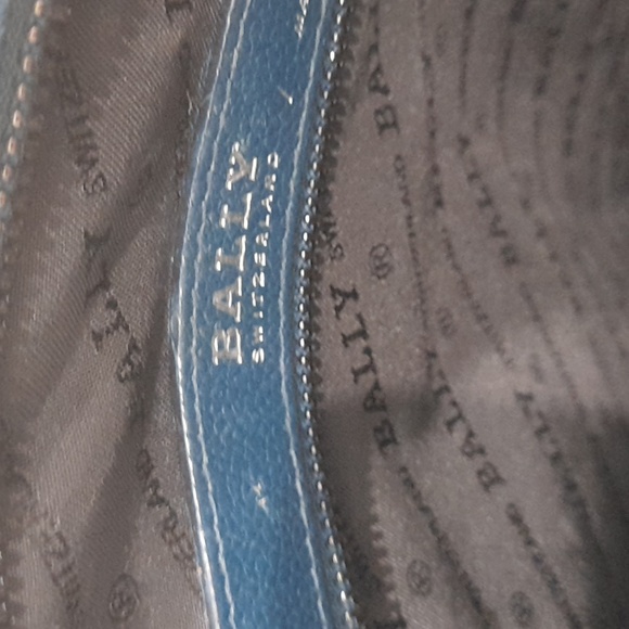 Bally shoulder laptop bag. Blue. Purchased for over $2000, open to offers. - Picture 6 of 7